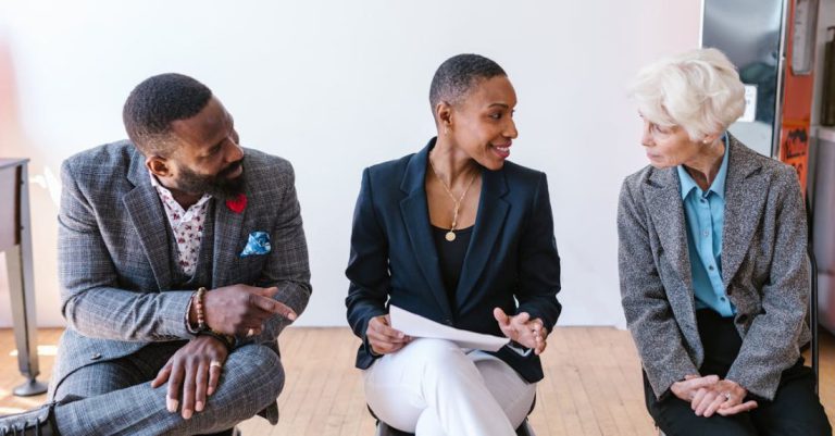 Mindset - People Talking while Sitting