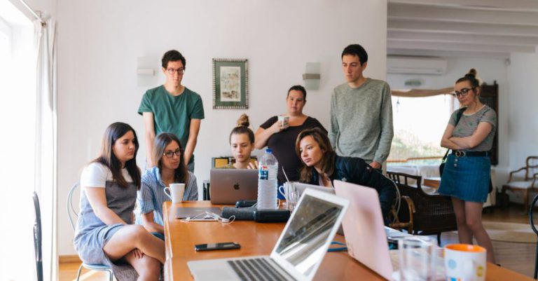 Education - Group of People Watching on Laptop